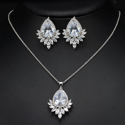 Juego de Joyas AAA para Novia - Collar, Aretes y Pulsera de Lujo - Image 2