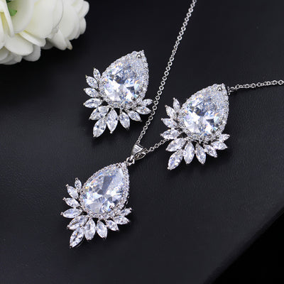 Juego de Joyas AAA para Novia - Collar, Aretes y Pulsera de Lujo - Image 7