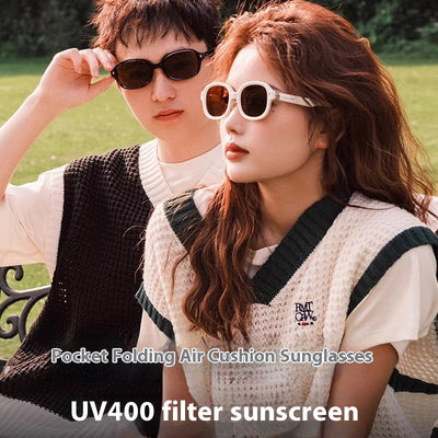 Brown oval sunglasses with dark lenses and thick frames, featuring visible silver hinges on a light gray background.