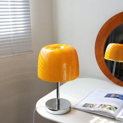 Lámpara de Mesa Retro con Hierro Forjado y Cristal - Image 11