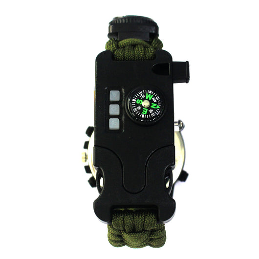 Reloj de Supervivencia Táctica AK17 con Brújula Multifunción y Cuerda Paracord Tejida - Image 2