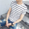 Playera de Rayas Japonesa para Hombre - Diseño Fresco de Verano