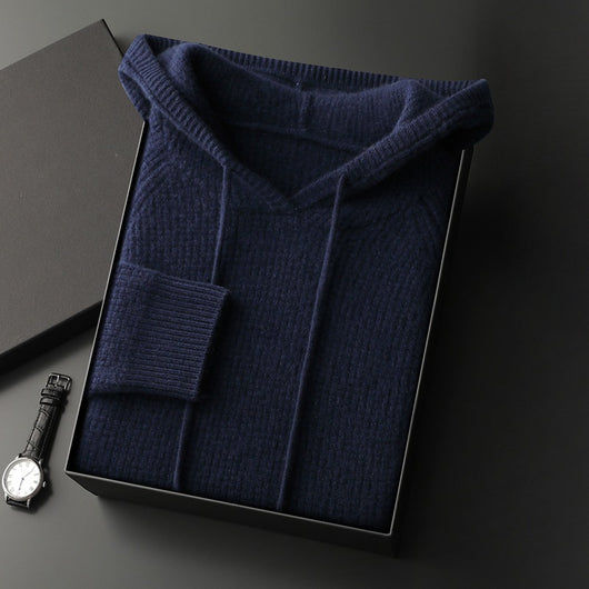 Suéter de Cachemira con Capucha para Otoño e Invierno - Image 8