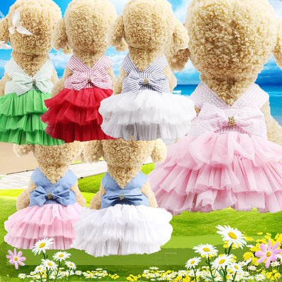 Falda de Tirantes a Rayas para Mascotas - Diseño Elegante y Cómodo
