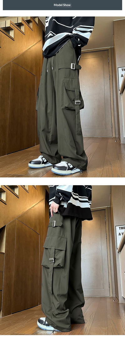 Pantalones Rectos Anchos para Hombre - Image 11