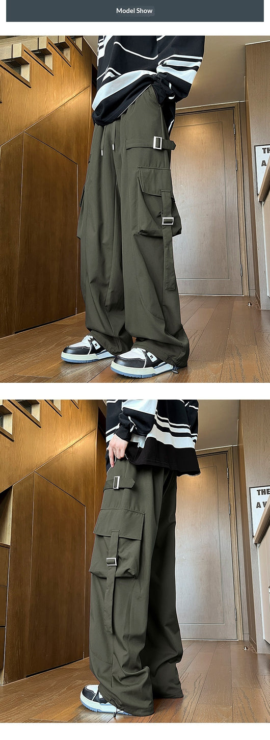 Pantalones Rectos Anchos para Hombre - Image 11