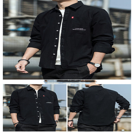 Polera Manga Larga Urban Tide para Hombre - Casual y Versátil - Image 5