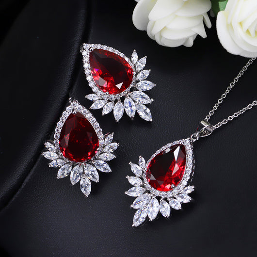 Juego de Joyas AAA para Novia - Collar, Aretes y Pulsera de Lujo - Image 8