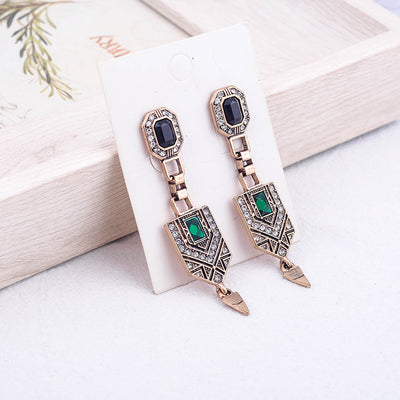Aretes de Cristal Esmeralda - Diseño Elegante y Sofisticado - Image 5