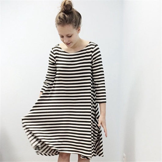 Vestidos a Juego Mamá e Hija con Rayas - Conjunto Familiar Coordinado - Image 10