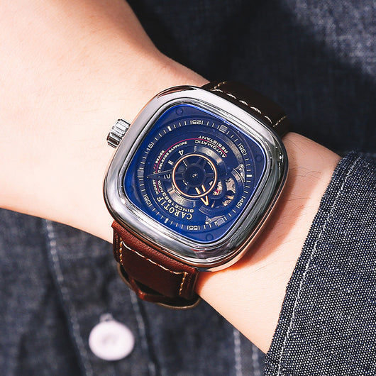 Reloj Mecánico Automático Cuadrado Hueco para Hombre - Estilo Hot Blast Dunk - Image 4