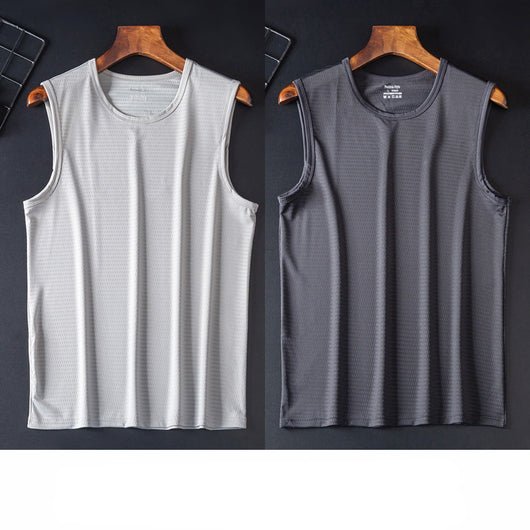 Camiseta Deportiva Holgada Transpirable de Talle Grande sin Mangas - Image 30