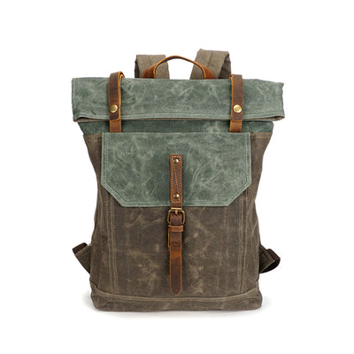 Mochila Vintage Retro de Cuero - Image 7