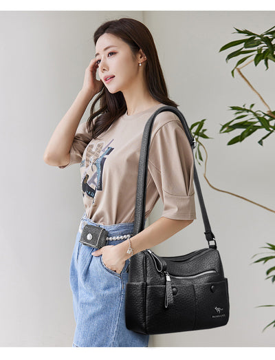 Bolso de Cuero Suave para Mamá - Diseño Minimalista y Versátil - Image 10