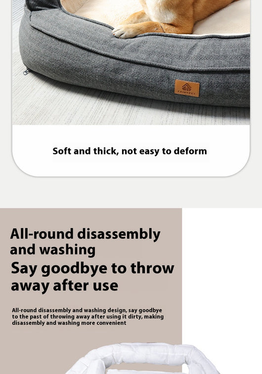Cama Ortopédica para Perros Cuatro Estaciones con Funda Removible y Lavable - Image 13