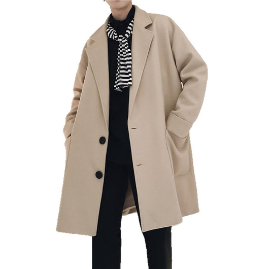 Abrigo de Lana Casual para Hombre - Corte Medio Elegante y Cálido - Image 9