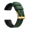 Silicone Double Layer Color Strap Stainless Steel Comfortable Waterproof Green Black Gold buckle 20mm