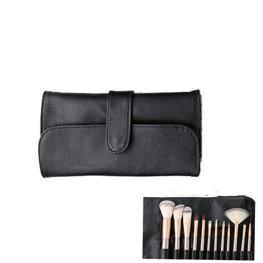 Set de 12 Brochas de Maquillaje Blanco Crema con Cerdas Sintéticas Premium - Image 18