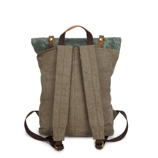 Mochila Vintage Retro de Cuero - Image 3