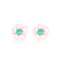 Cherry Blossom Jewelry Ring Set Earings