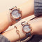 Reloj Pulsera Dama con Calendario y Esfera Pequeña