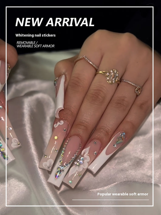 Uñas Postizas Largas Estilo Europeo y Americano - Set de 24 Piezas - Image 10