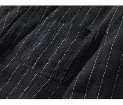 Traje Suelto de Ramio a Rayas Vintage para Primavera y Otoño - Image 22