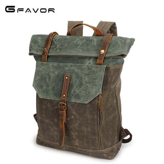 Mochila Vintage Retro de Cuero