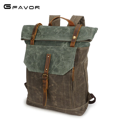 Mochila Vintage Retro de Cuero