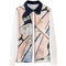 Camisa Cardigan con Estampado de Solapas