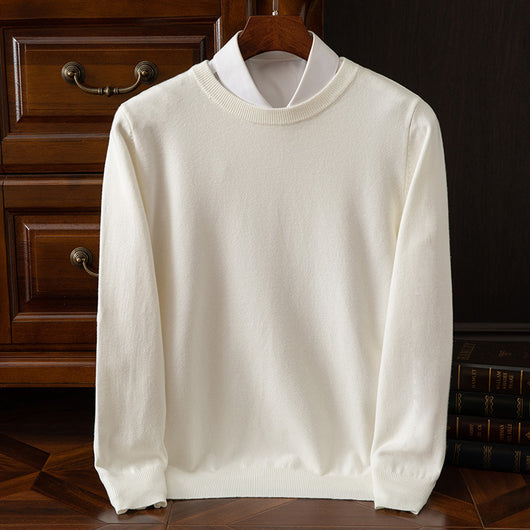 Suéter Holgado de Cuello Redondo para Hombre - Manga Larga Casual y Profesional - Image 7