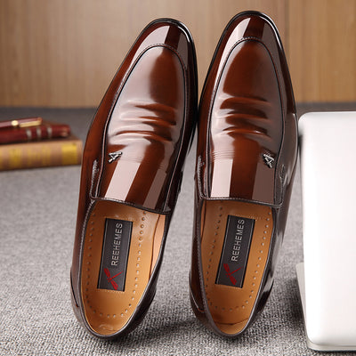 Zapatos de Cuero Micro REEHEMES - Calzado Ejecutivo Británico para Hombre - Image 4