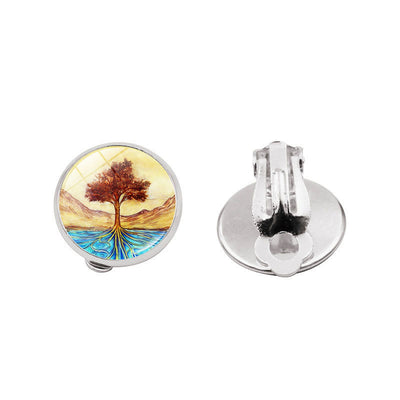 Aretes Árbol de la Vida con Gema Brillante - Image 33