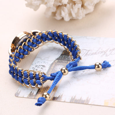 Reloj de Moda Casual para Mujer con Cadena de Cuerda Tejida y Movimiento de Cuarzo - Image 7