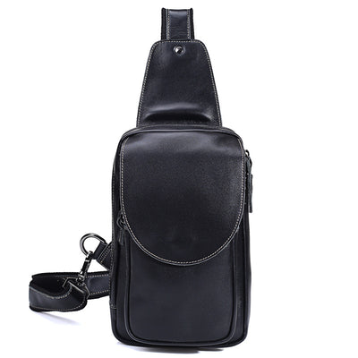 Bolsa de Pecho Vintage Cuero Crazy Horse - Bandolera Deportiva para Hombre - Image 6