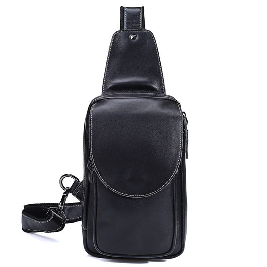 Bolsa de Pecho Vintage Cuero Crazy Horse - Bandolera Deportiva para Hombre - Image 6