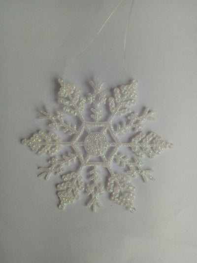 Copos de Nieve Acrílicos 10cm - Decoraciones Navideñas Premium para Árbol - Image 12