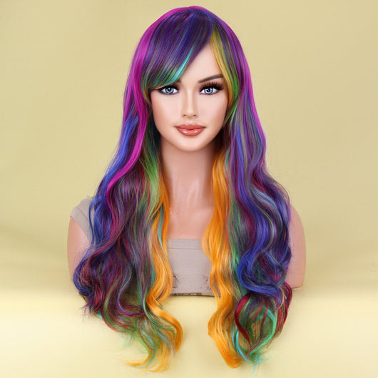 Peluca Larga Rizada Estilo Harajuku con Cobertura Completa - Image 8