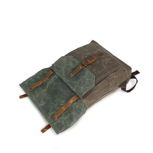 Mochila Vintage Retro de Cuero - Image 2