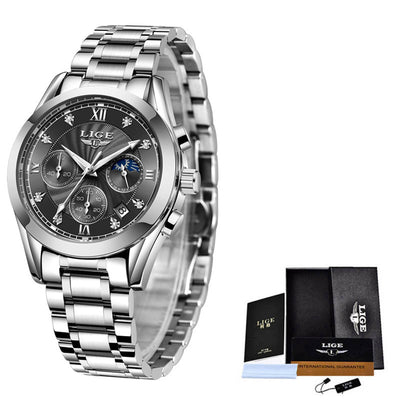 Reloj de Negocios Impermeable con Correa de Acero Inoxidable - Image 10