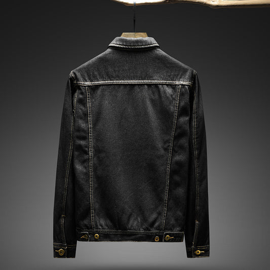 Chaqueta de Mezclilla Slim Fit en Terciopelo Grueso y Cálida para Hombre - Image 2