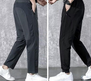 Pantalones Ice Silk Estilo Hong Kong para Hombre - Verano Ligero y Holgado - Image 18