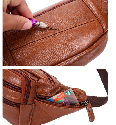 Bolsa Messenger de Cuero para Hombre - Cinturón y Bolsa 2 en 1 - Image 21