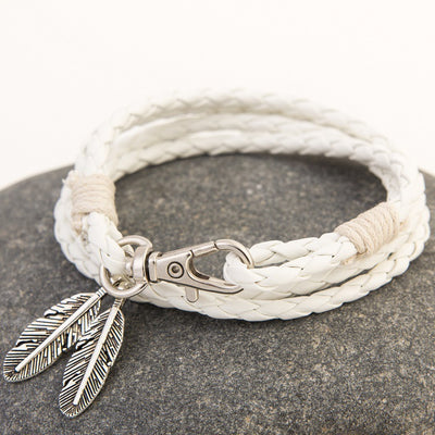 Pulseras de Amistad con Cuero y Amuletos - Brazaletes de Moda - Image 7