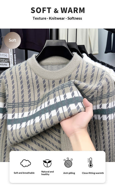 Suéter Holgado de Capas Base para Hombre - Image 31