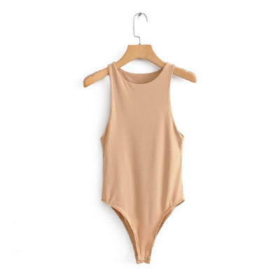 Body Monocromático Elegante de Un Hombro sin Mangas - Image 13