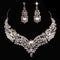 Collar de Cristal Grande con Diamantes de Aleación - Juego de Joyería Elegante