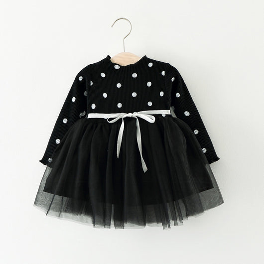 Vestido Largo de Algodón para Niña - Estilo Princesa Coreano con Mangas Largas - Image 6