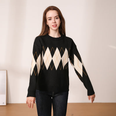 Suéter Mujer Cuello Redondo Abrigo Otoño Invierno Grueso - Image 2