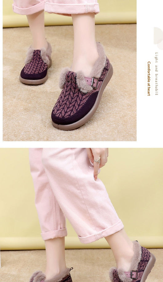 Zapatos de Algodón Aislados con Forro Polar Extra Grueso para Mujer - Image 33